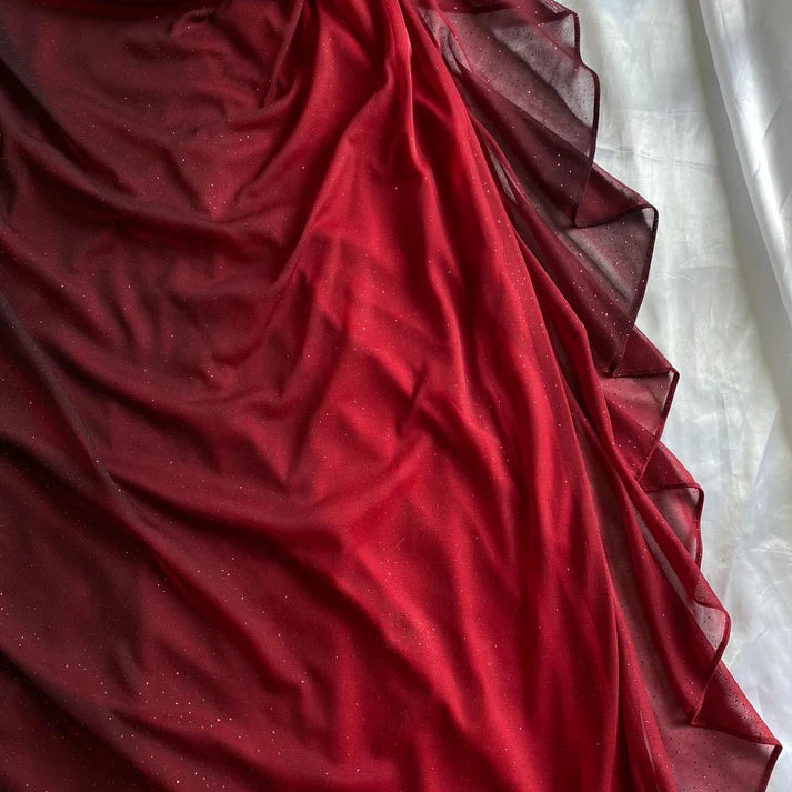 Burgundy Black Chiffon Prom Dress Burgundy Black Chiffon Prom Dress