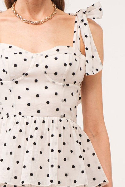 Sweet Chiffon Ruffle Prom Dresses Dots Evening Party Dress Plus Size,AST1876