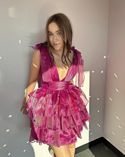 Sweet Organza Homecoming Dresses A-Line Celebrity Dress, AST1432