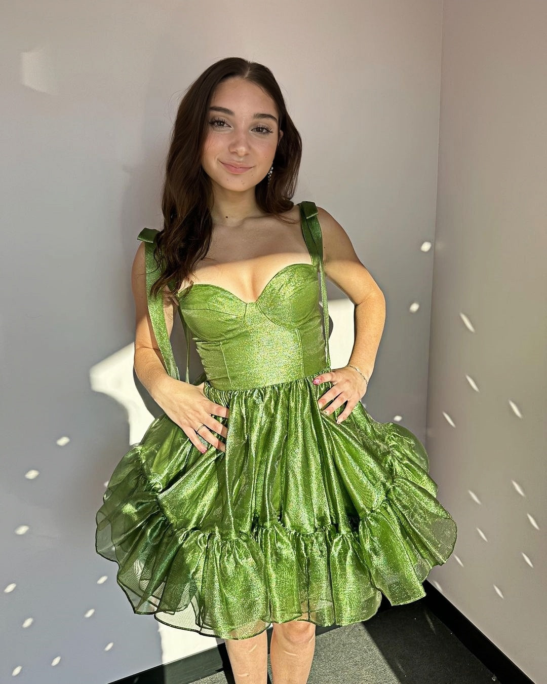 Sweet Organza Homecoming Dresses A-Line Celebrity Dress, AST1432