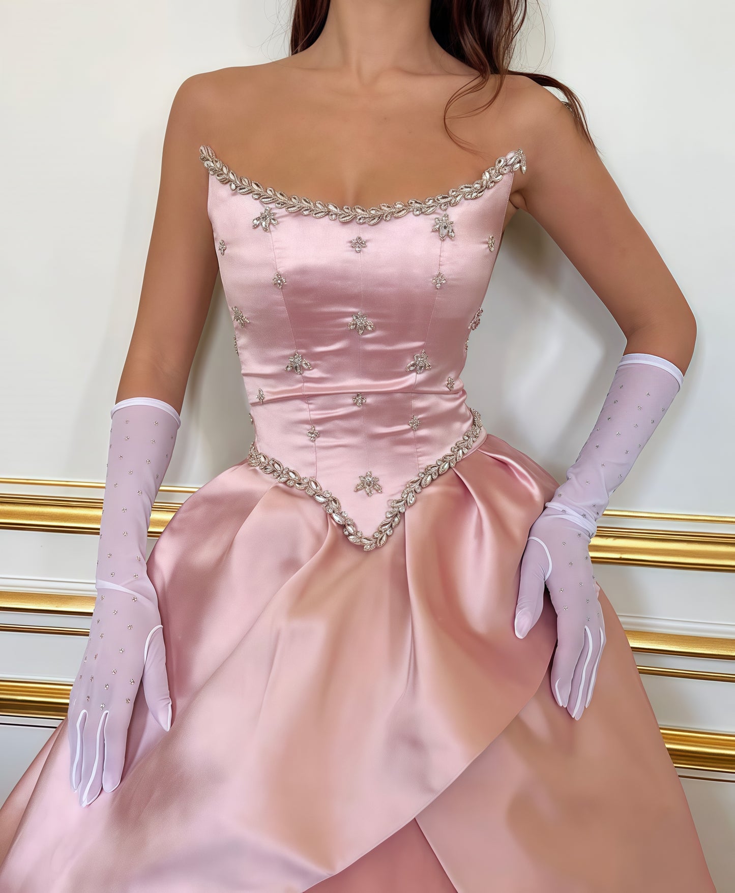 Sweet Pink Beaded Prom Dress, Birthday Party Gown, Sweet 16 Dresses,AST1800