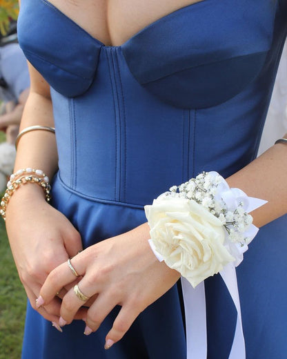 Sweetheart Royal Blue A-Line Prom Dress, AST1493