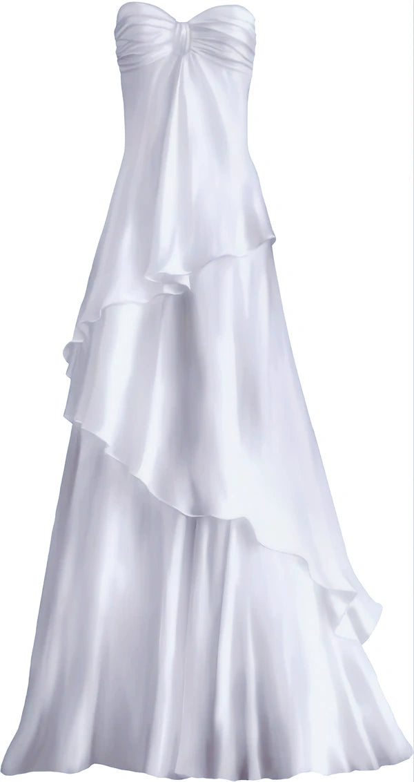 White Sweetheart Chiffon Prom Dress