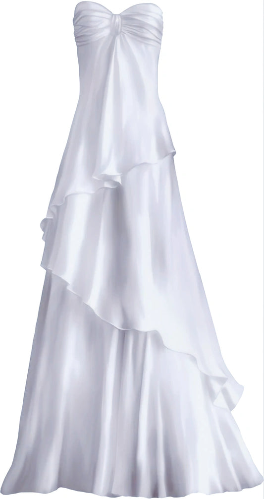 Sweetheart White Chiffon Prom Dress Long Party Dresses, AST894