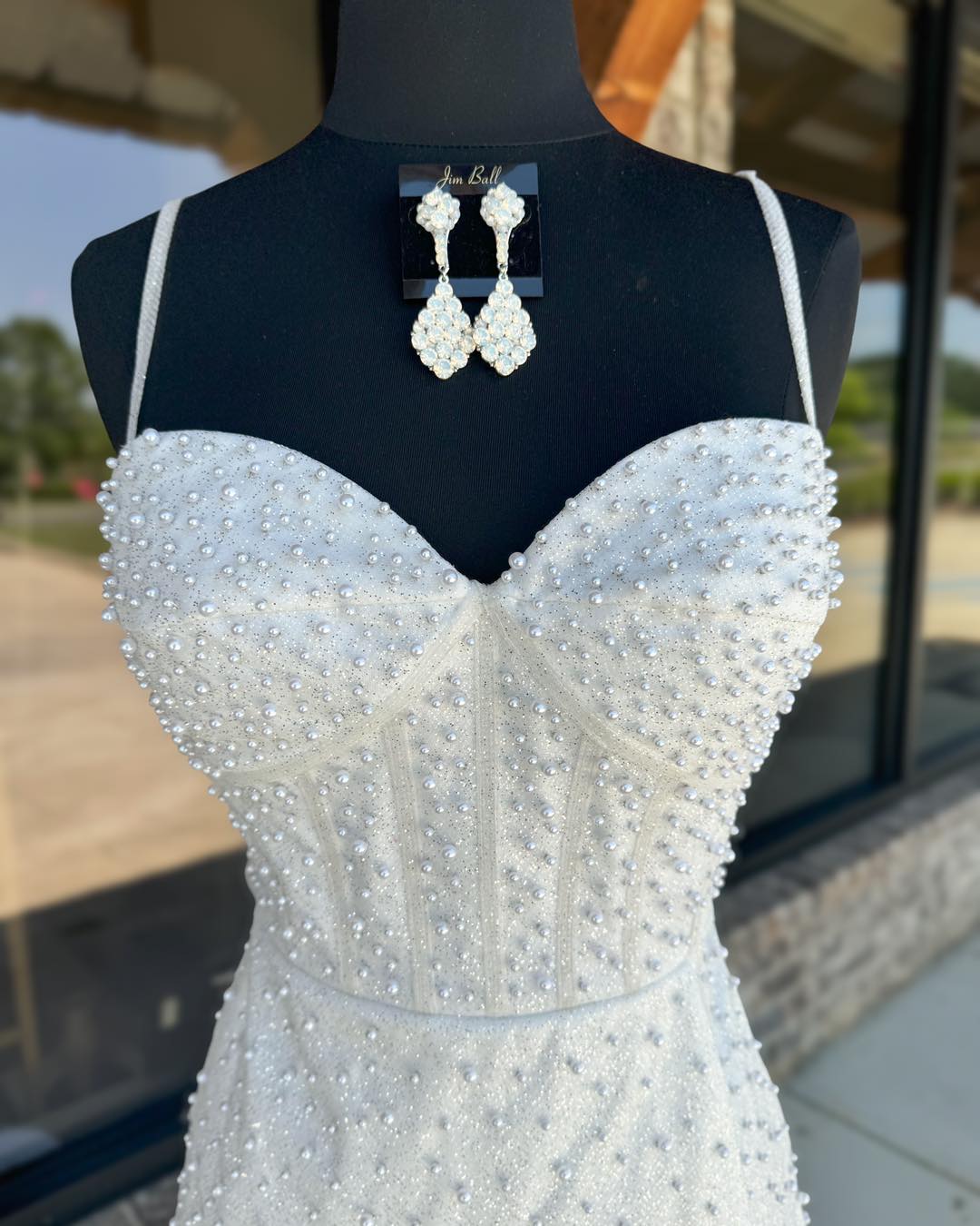 White Pearl Beaded Tight Homecoming Dresses, AST1369