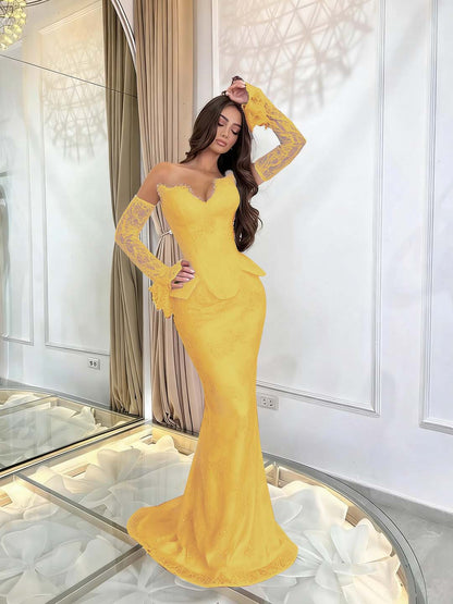 Enchanting Burgundy Sleeveless Prom Dress Mermaid Applique with Lace Gloves