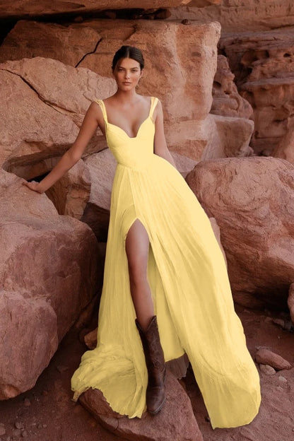 Flowy White Straps Prom Dress Sleeveless Backless with