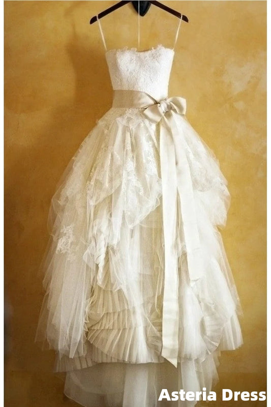 Cheap Ivory Lace Ball Gown Wedding Dresses, Wedding Prom Gowns, Bridal Dresses, Bridal Gowns