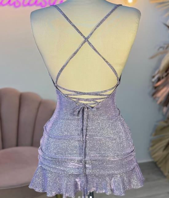 Sexy Sheath Halter Sequin Tight Grape Formal Homecoming Dresses 8Th Grad Dance Graduation Dress Short Birthday Outfits Hoco Dresses