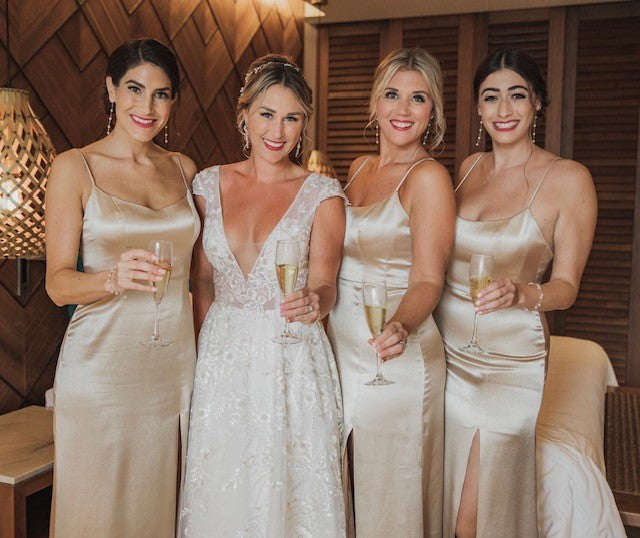 Stylish V-Neck Tulle Applique Long Prom Dress - A-Line Evening Gown